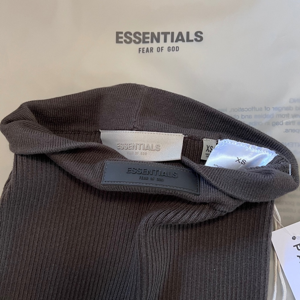 Essentials Fear Of God Women's Off Black Sport Bike Shorts